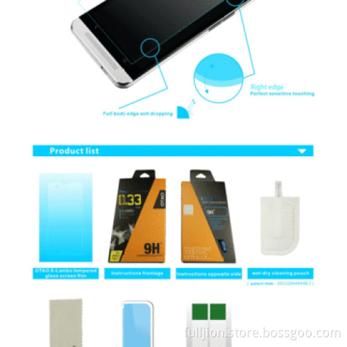 Super anti crack 0.2mm round angle tempered glass screen protector for HTC ONE MAX